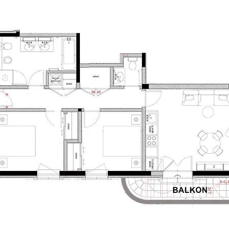 Apartman Modern For 4 Persons, Sea View, Near The